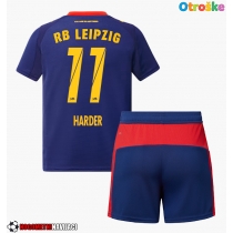 Otroške Nogometnih dresov RB Leipzig Conrad Harder #11 Gostujoči 2025-26 Kratki rokavi (+ hlače)